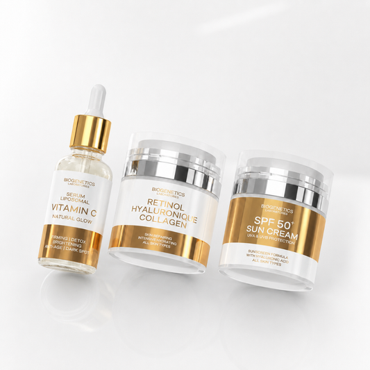 Biogenetics Crema Retinol Hyaluroonique Collagen + Crema SPF + Ser Vitamina C